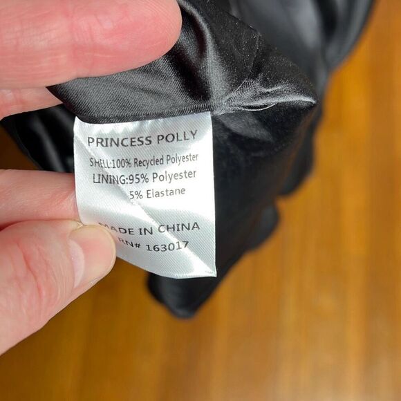 Princess Polly VERONIKA MINI DRESS BLACK Size 4 New - Picture 7 of 10